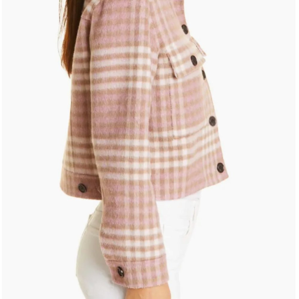 Rails Steffi Plaid Wool Blend Reversible Trucker … - image 4